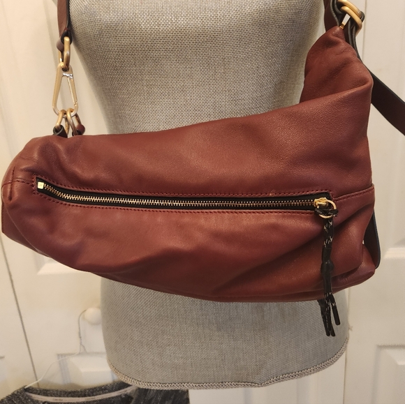 Rag & Bone Stylish Brown Leather One Strap Backpack Bag - Picture 3 of 16